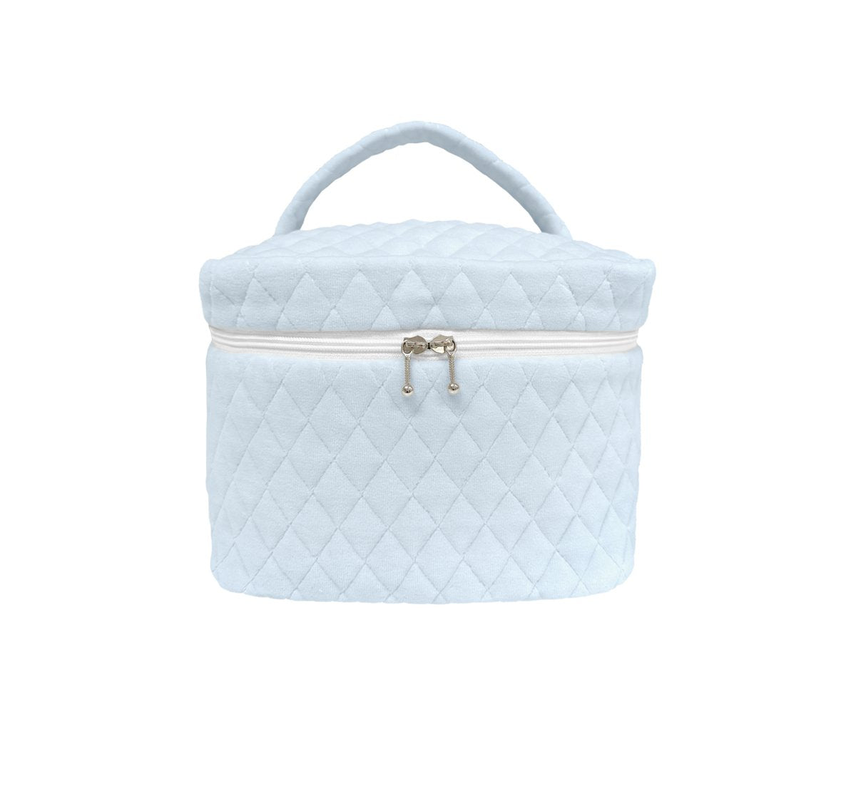 Baby Blue Quilted XL Vanity Case