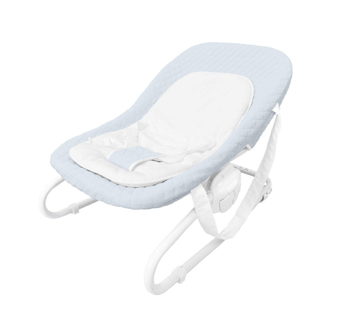 Baby Blue Quilted Bouncer