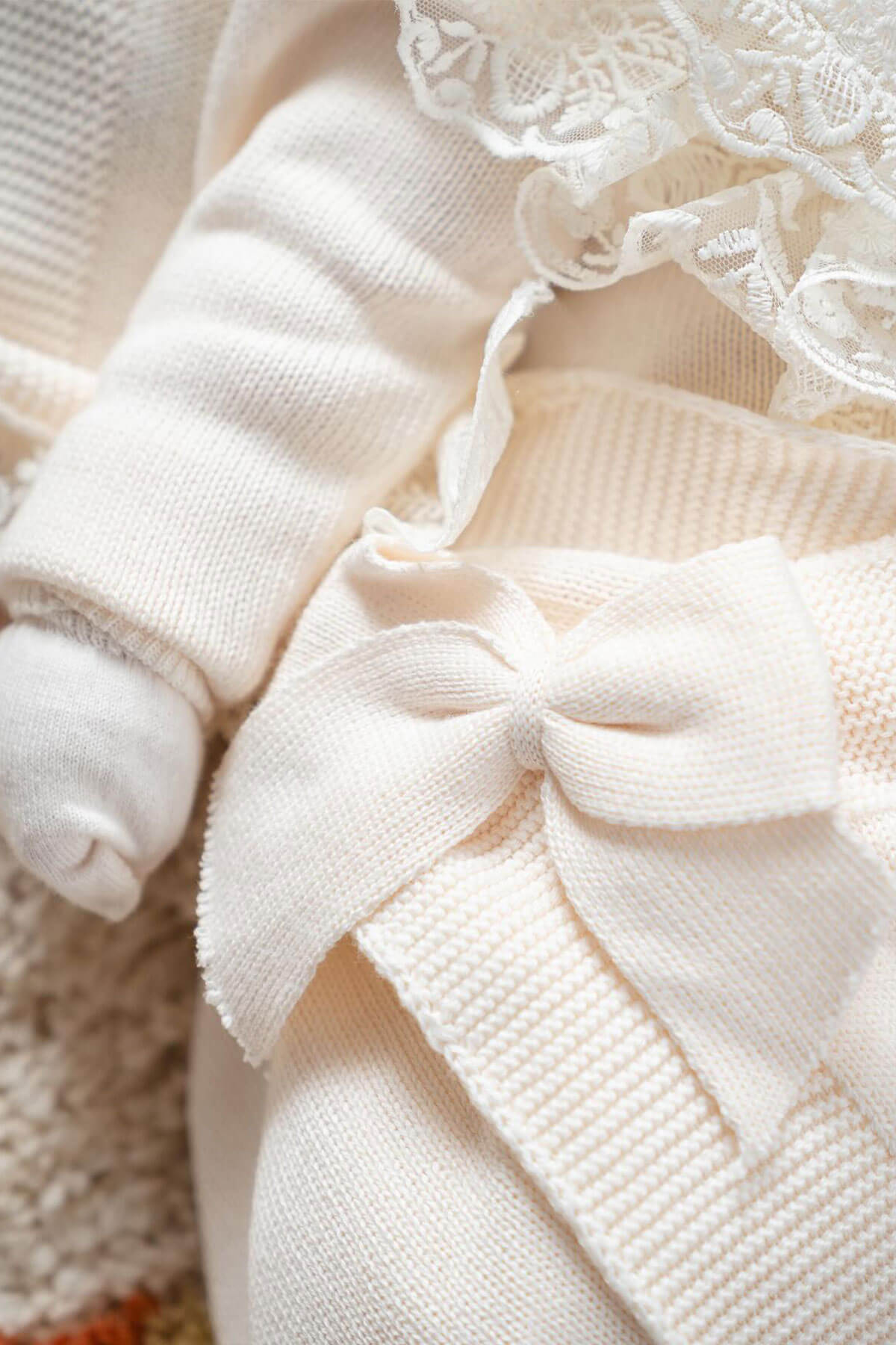 Eva Cream Newborn Knitwear Coming Home Set (5 pcs)