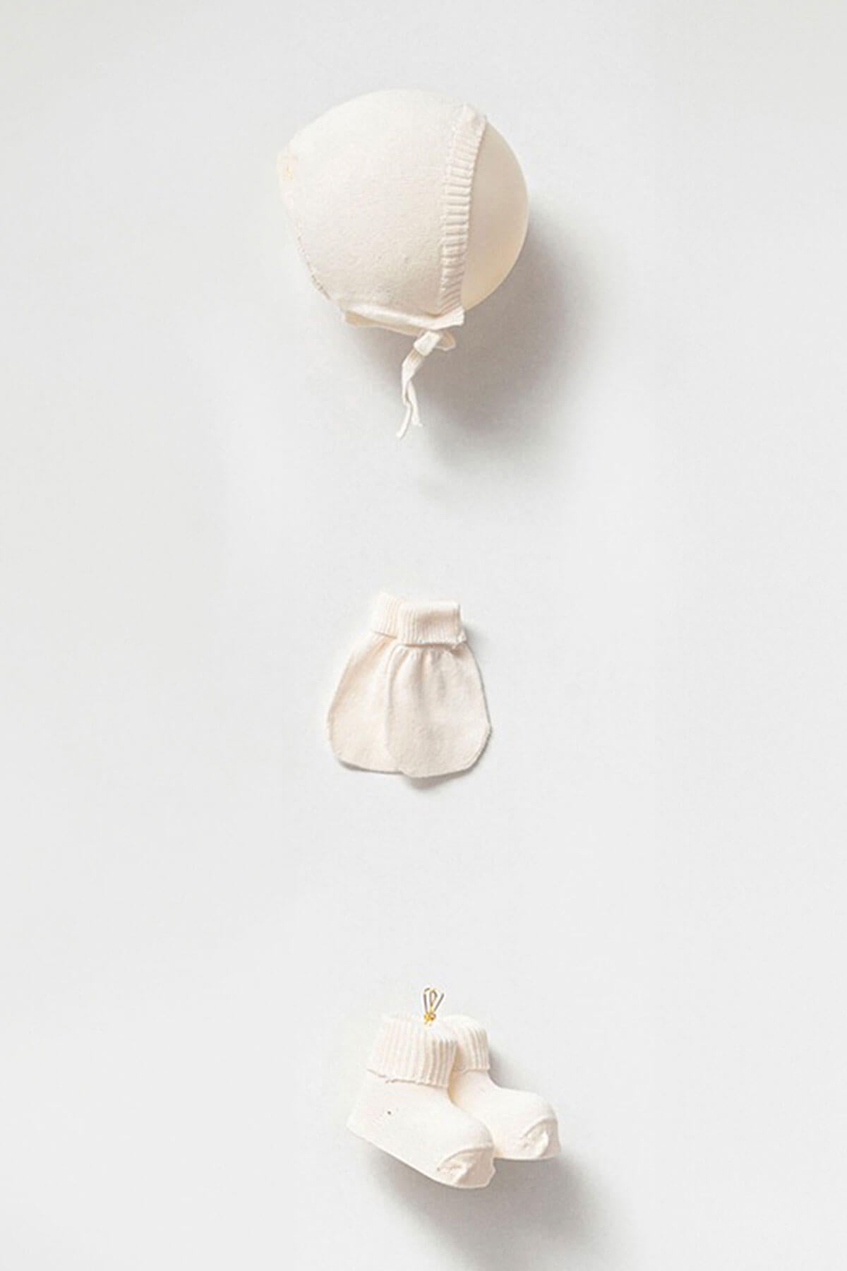 Eva Cream Newborn Knitwear Coming Home Set (5 pcs)