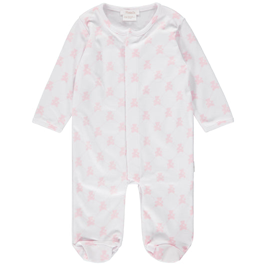 SNAP FOOTIE - TEDDY BEAR PINK