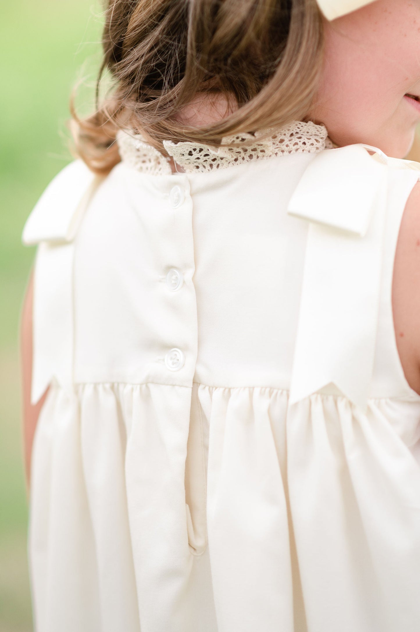 Cambridge Ecru Sleeveless Heirloom Dress