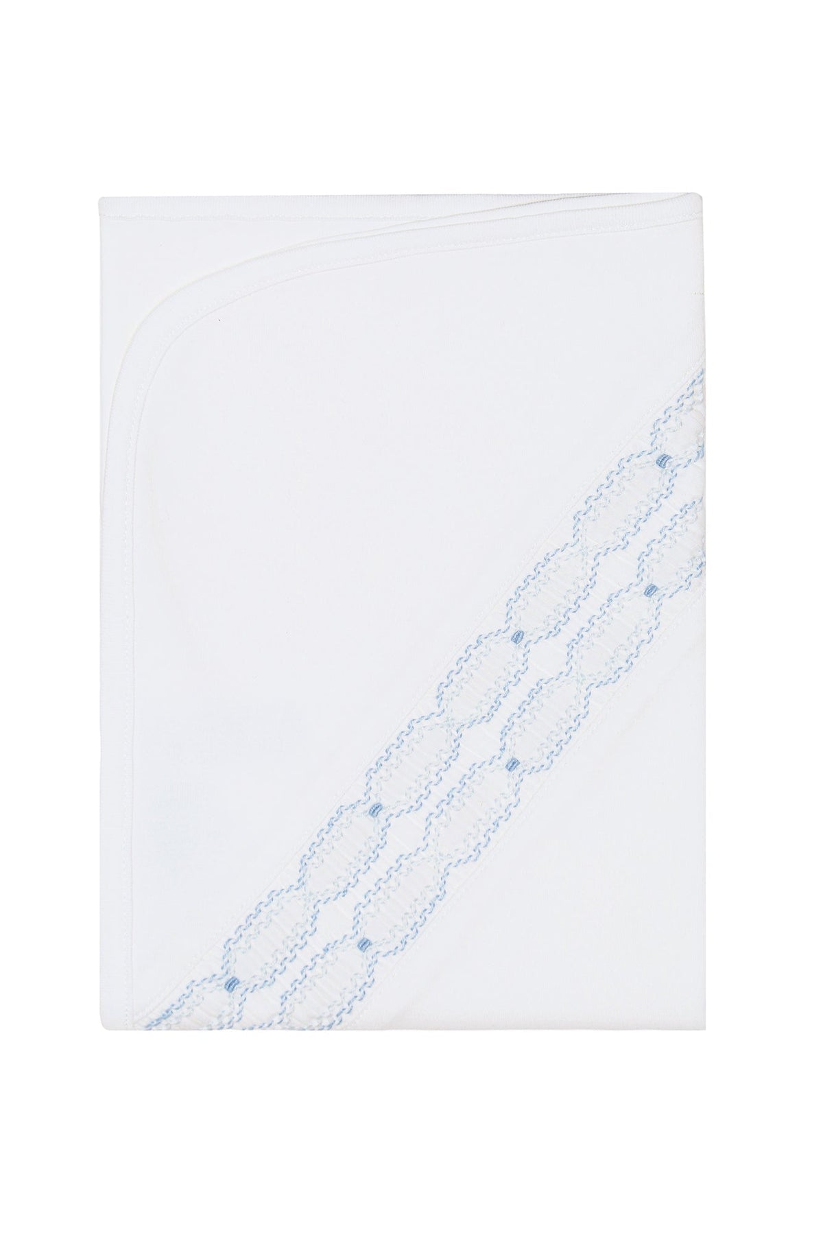 Signature Smocked Boys Receiving Blanket