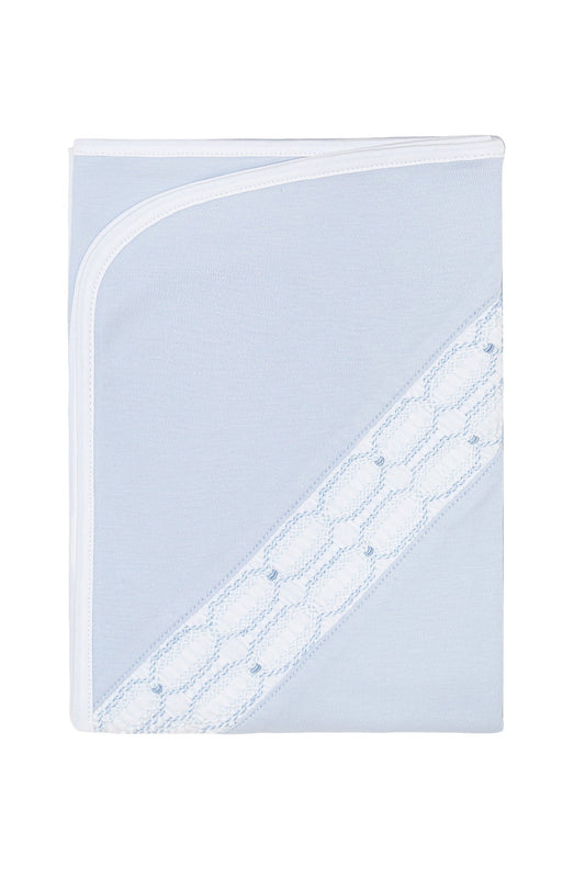 Signature Smocked Boys Receiving Blanket