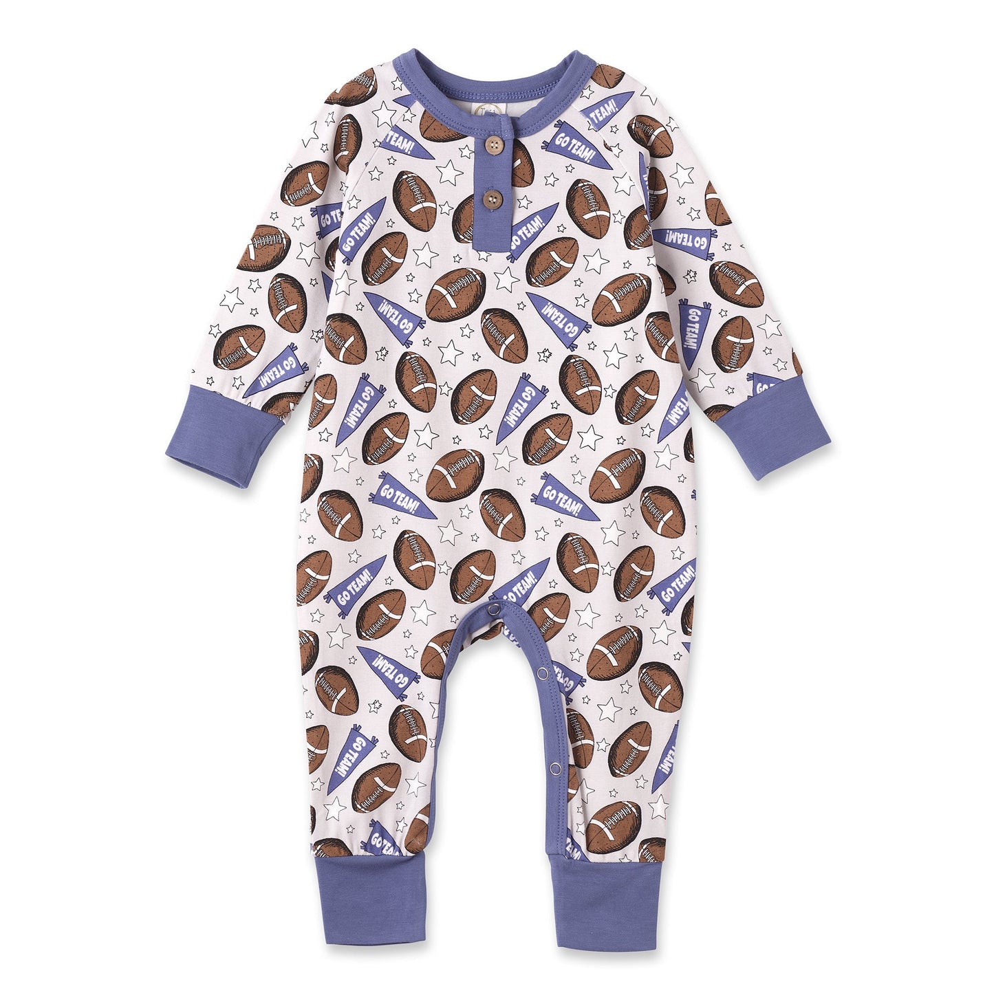 Football Boy's Bamboo Romper