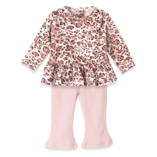 Pink Leopard Bamboo Top & Leggings