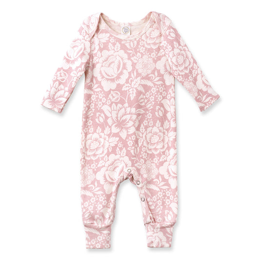 Vintage Rose Cotton Romper