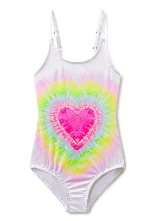 Tie Dye Heart Swimsuit