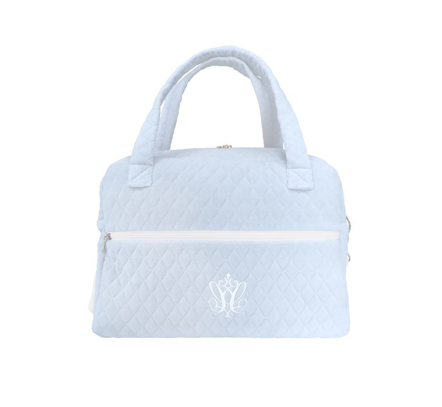 Baby Blue Quilted Changing Bag