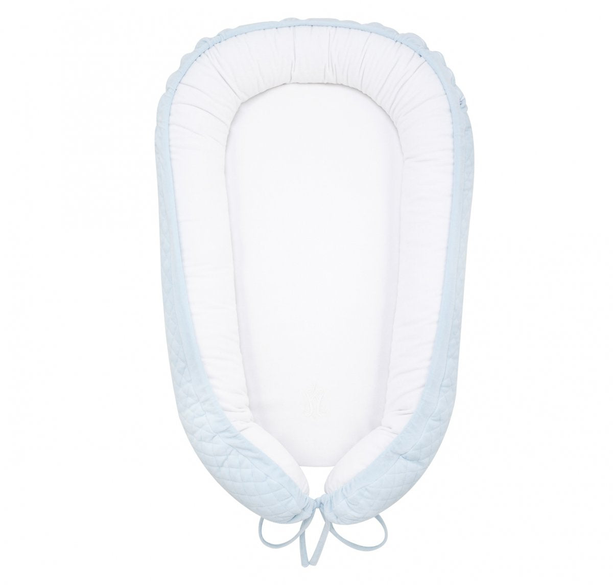 Baby Blue Quilted Baby Nest