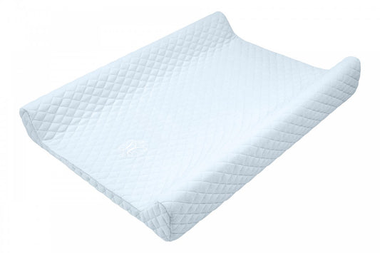 Baby Blue Quilted Changing Pad